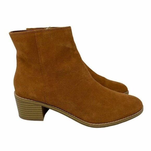 Clarks Breccan Myth Ankle Boots Brown Suede Leather 6.5 - Picture 1 of 9